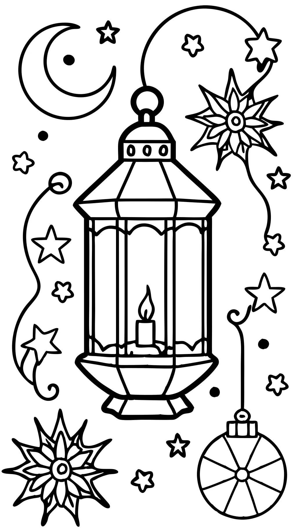 light coloring page